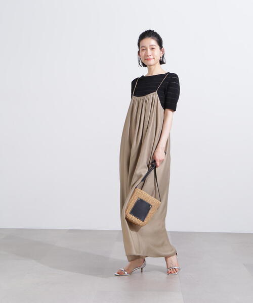 N.（N. Natural Beauty Basic）（エヌエヌナチュラルビューティーベーシック）の「シアーボーダーリブニット（ニット/セーター・レディース・オフホワイト/ブラック/グリーン・MEDIUM）」の12枚目の写真