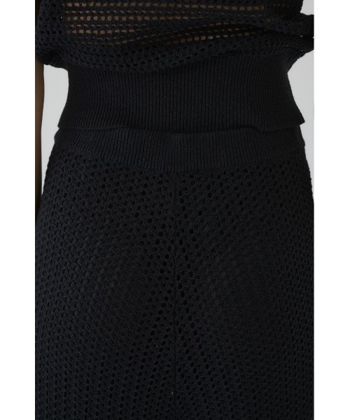 RIM.ARK（リムアーク）の「Summer knit relax PT サマーニットリラックスパンツ（スラックス・レディース・アイボリー/ブラック/マルチ・38/36）」の20枚目の写真