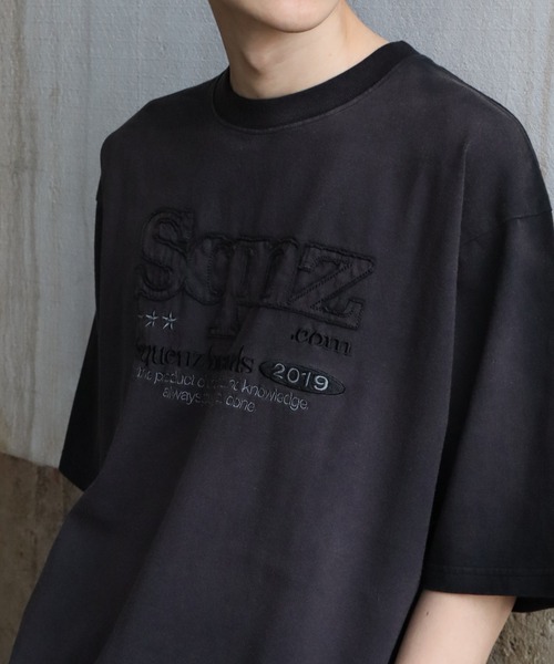 SEQUENZ（シークエンズ）の「【SEQUENZ/シークエンズ】別注 ヴィンテージライクフェード加工 半袖Tシャツ（Tシャツ/カットソー・メンズ・ブラック/ライトグレー/ブラウン系/ネイビー系/ライトグレー系/ブラウン/ブラック系/ネイビー/グリーン系・S/XL/M/L）」の2枚目の写真