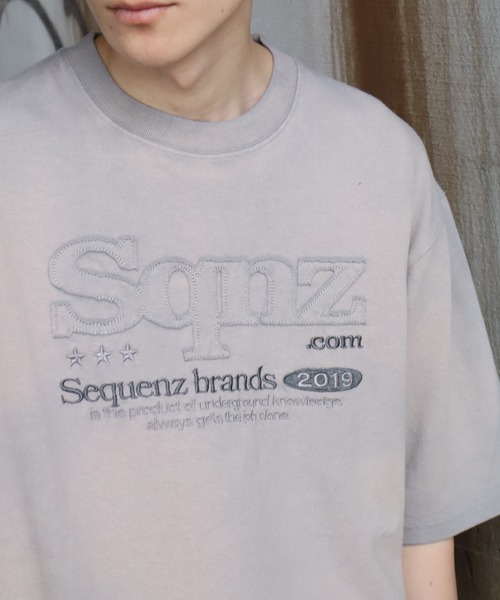 SEQUENZ（シークエンズ）の「【SEQUENZ/シークエンズ】別注 ヴィンテージライクフェード加工 半袖Tシャツ（Tシャツ/カットソー・メンズ・ブラック/ライトグレー/ブラウン系/ネイビー系/ライトグレー系/ブラウン/ブラック系/ネイビー/グリーン系・S/XL/M/L）」の4枚目の写真