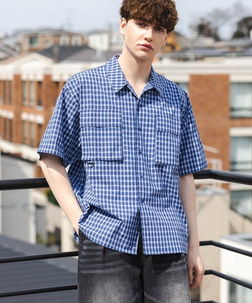 PBLIM（ページボーイリム）の「《UNISEX》アソートチェックシャツ（シャツ/ブラウス・レディース・サックスブルー/ブルー・FREE）」の17枚目の写真