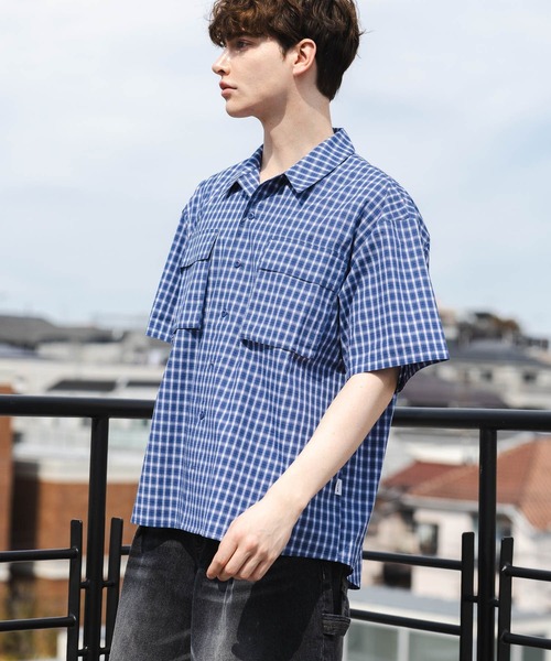 PBLIM（ページボーイリム）の「《UNISEX》アソートチェックシャツ（シャツ/ブラウス・レディース・サックスブルー/ブルー・FREE）」の18枚目の写真
