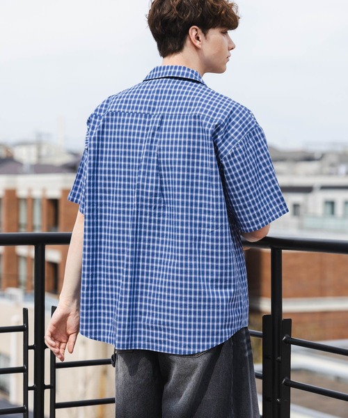 PBLIM（ページボーイリム）の「《UNISEX》アソートチェックシャツ（シャツ/ブラウス・レディース・サックスブルー/ブルー・FREE）」の20枚目の写真