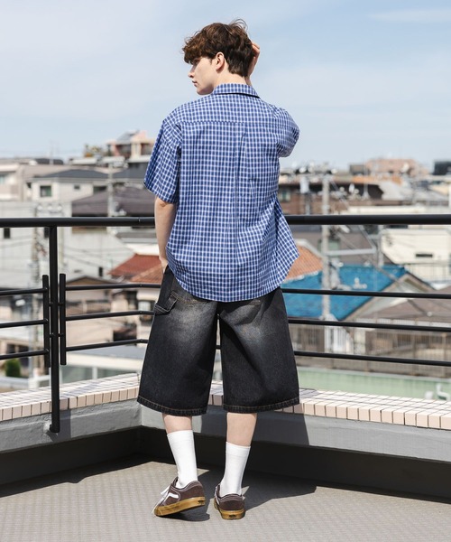 PBLIM（ページボーイリム）の「《UNISEX》アソートチェックシャツ（シャツ/ブラウス・レディース・サックスブルー/ブルー・FREE）」の22枚目の写真