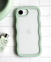 UNii（ユニー）の「Wavy Case iPhone17e iPhone16e なみなみ iPhoneケース スマホケース クリア うねうね ウェーブ くすみカラー（スマホケース/カバー）」