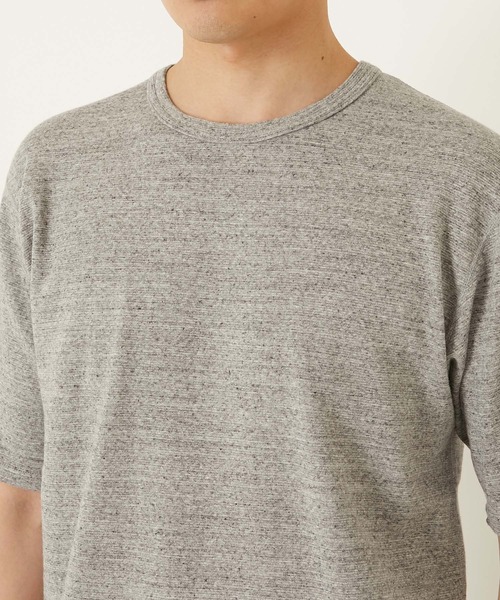 HOLLYWOOD RANCH MARKET(ハリウッドランチマーケット)の「ストレッチフライス コンフォータブル ショートスリーブ Tシャツ(Tシャツ/カットソー・メンズ・ブラック/ホワイト/ダークネイビー/グレー・SMALL/MEDIUM/LARGE/X-LARGE)」の21枚目の写真