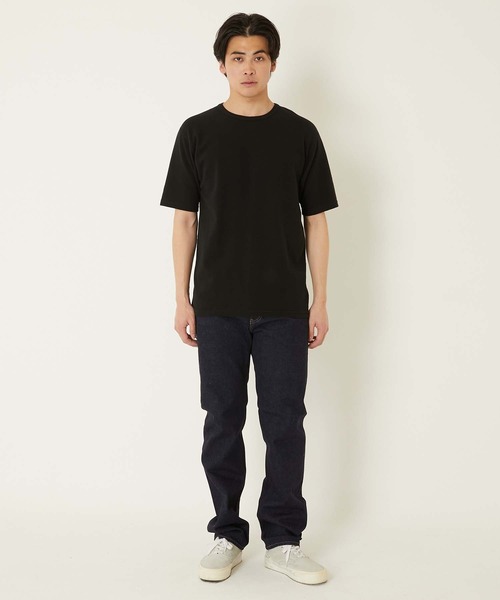 HOLLYWOOD RANCH MARKET(ハリウッドランチマーケット)の「ストレッチフライス コンフォータブル ショートスリーブ Tシャツ(Tシャツ/カットソー・メンズ・ブラック/ホワイト/ダークネイビー/グレー・SMALL/MEDIUM/LARGE/X-LARGE)」の18枚目の写真