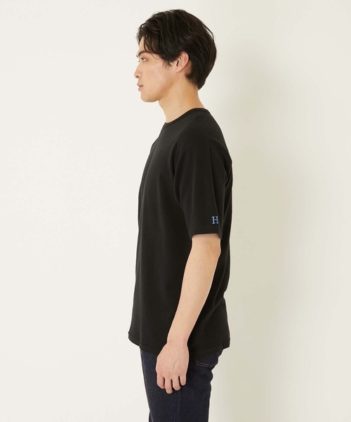 HOLLYWOOD RANCH MARKET(ハリウッドランチマーケット)の「ストレッチフライス コンフォータブル ショートスリーブ Tシャツ(Tシャツ/カットソー・メンズ・ブラック/ホワイト/ダークネイビー/グレー・SMALL/MEDIUM/LARGE/X-LARGE)」の16枚目の写真
