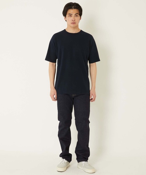 HOLLYWOOD RANCH MARKET(ハリウッドランチマーケット)の「ストレッチフライス コンフォータブル ショートスリーブ Tシャツ(Tシャツ/カットソー・メンズ・ブラック/ホワイト/ダークネイビー/グレー・SMALL/MEDIUM/LARGE/X-LARGE)」の11枚目の写真