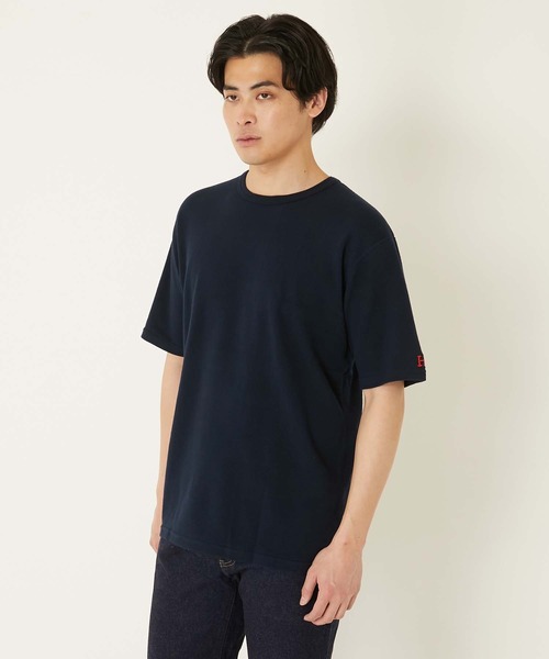 HOLLYWOOD RANCH MARKET(ハリウッドランチマーケット)の「ストレッチフライス コンフォータブル ショートスリーブ Tシャツ(Tシャツ/カットソー・メンズ・ブラック/ホワイト/ダークネイビー/グレー・SMALL/MEDIUM/LARGE/X-LARGE)」の10枚目の写真