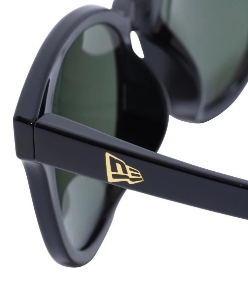 NEW ERA(ニューエラ)の「NEW ERA/ニューエラ サングラス ボストン スクエアレンズ シャイニーブラックフレーム グリーン 偏光レンズ 14518158(サングラス・メンズ・ブラック×グリーン・FREE)」の6枚目の写真