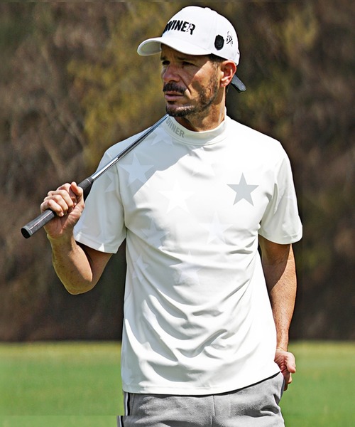 DIVINER GOLF（ディバイナー ゴルフ）の「【DIVINER GOLF】星総柄半袖