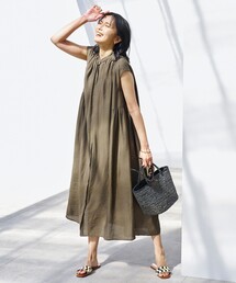 UNFILO アンフィーロ Iラインワンピース ストレッチ 軽量 レディースＬ UNFILO｜【撥水/UVカット】FINE MOVE SUCKER ワンピース