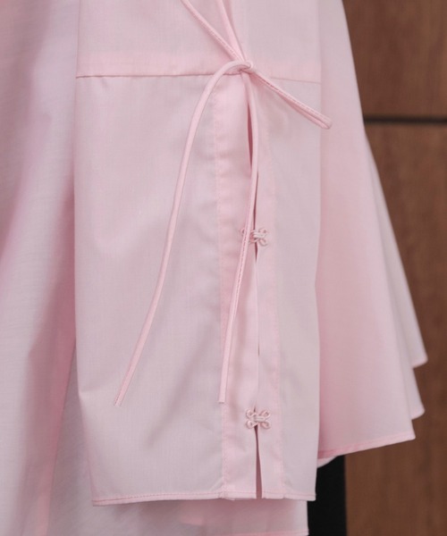 lawgy(ラウジー)の「flare sleeve arrange shirt / フレアスリーブアレンジシャツ(シャツ/ブラウス・レディース・イエロー/ピンク/ホワイト・FREE)」の13枚目の写真