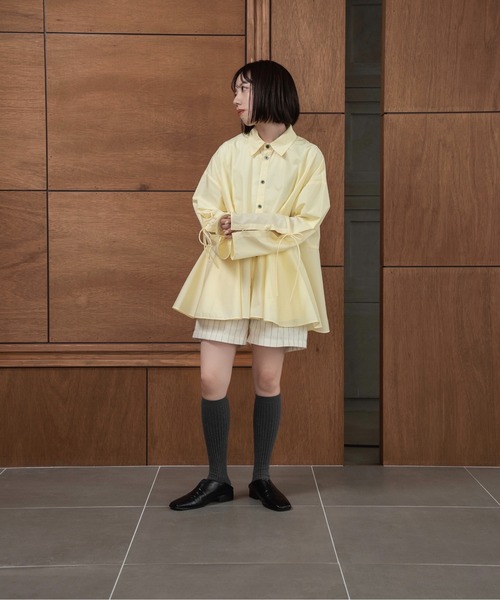 lawgy(ラウジー)の「flare sleeve arrange shirt / フレアスリーブアレンジシャツ(シャツ/ブラウス・レディース・イエロー/ピンク/ホワイト・FREE)」の7枚目の写真