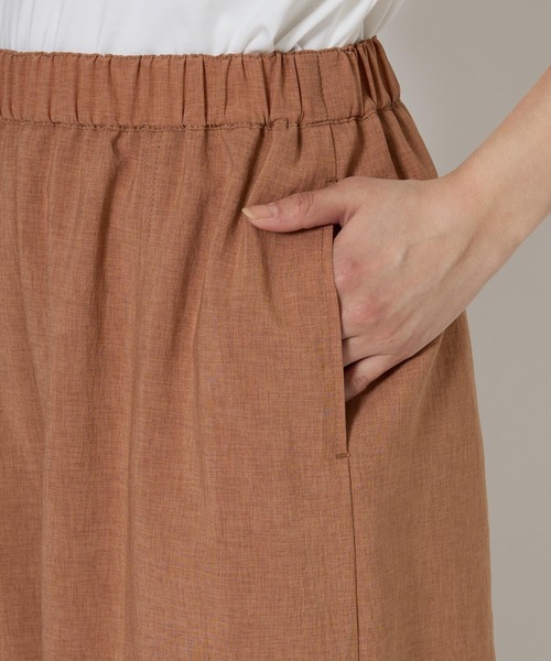 BABYLONE(バビロン)の「リネンライクワイドパンツ(その他パンツ・レディース・ブラック/ライトブラウン・36inch/34inch)」の22枚目の写真