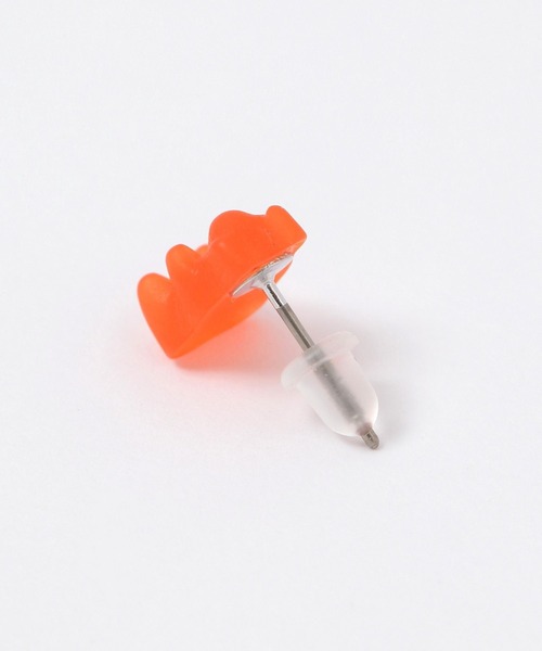 tiny tiny（ティニーティニー）の「蛍光グミベアピアス[tiny tiny(ティニーティニー)]（ピアス（両耳用）・レディース・イエロー/オレンジ/レッド・0）」の4枚目の写真