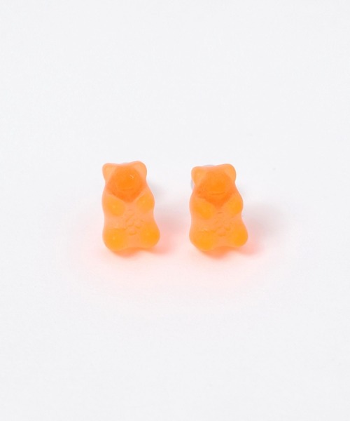 tiny tiny（ティニーティニー）の「蛍光グミベアピアス[tiny tiny(ティニーティニー)]（ピアス（両耳用）・レディース・イエロー/オレンジ/レッド・0）」の7枚目の写真