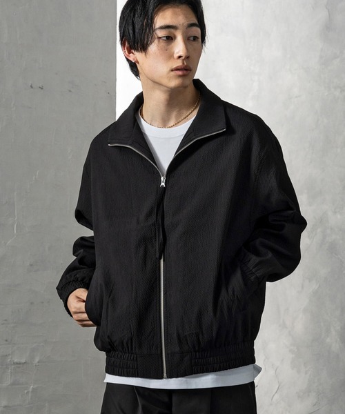 +CLOSET(プラスクローゼット)の「テクスチャスタンドネックブルゾン(ブルゾン・メンズ・ブラック/ホワイト・X-LARGE/LARGE/MEDIUM)」の9枚目の写真