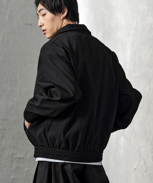 +CLOSET(プラスクローゼット)の「テクスチャスタンドネックブルゾン(ブルゾン・メンズ・ブラック/ホワイト・X-LARGE/LARGE/MEDIUM)」の11枚目の写真