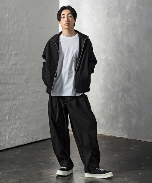 +CLOSET(プラスクローゼット)の「テクスチャスタンドネックブルゾン(ブルゾン・メンズ・ブラック/ホワイト・X-LARGE/LARGE/MEDIUM)」の13枚目の写真
