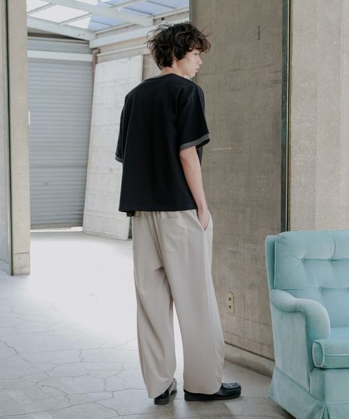 PBLIM（ページボーイリム）の「《UNISEX/WEB限定》-3kg見え/COZY(コージー)カットワイドパンツ（その他パンツ・レディース・レオパード/カモフラージュ/ブルー/ブラック/グレイッシュベージュ/ブラウン系その他・MEDIUM/LARGE）」の9枚目の写真