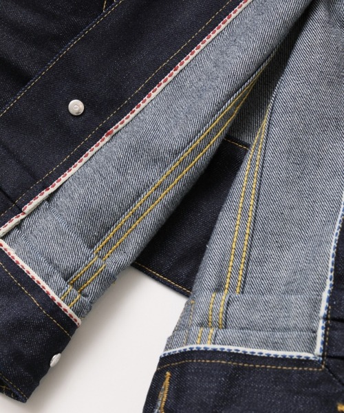 beautiful people(ビューティフルピープル)の「double-end selvedge denim blouson(デニムジャケット・メンズ・インディゴブルー/ブラック・36/38/40/42)」の11枚目の写真
