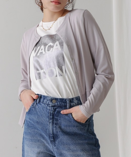 Bou Jeloud（ブージュルード）の「トラベルカーディガン（カーディガン/ボレロ・レディース・イエロー/ブラック/グレー・FREE）」の11枚目の写真