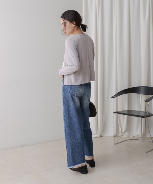 Bou Jeloud（ブージュルード）の「トラベルカーディガン（カーディガン/ボレロ・レディース・イエロー/ブラック/グレー・FREE）」の9枚目の写真