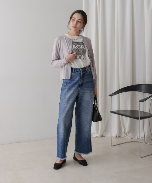 Bou Jeloud（ブージュルード）の「トラベルカーディガン（カーディガン/ボレロ・レディース・イエロー/ブラック/グレー・FREE）」の7枚目の写真