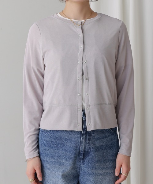 Bou Jeloud（ブージュルード）の「トラベルカーディガン（カーディガン/ボレロ・レディース・イエロー/ブラック/グレー・FREE）」の6枚目の写真