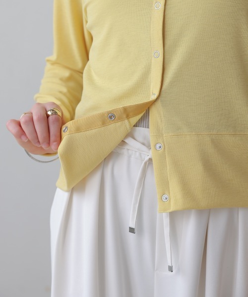 Bou Jeloud（ブージュルード）の「トラベルカーディガン（カーディガン/ボレロ・レディース・イエロー/ブラック/グレー・FREE）」の20枚目の写真