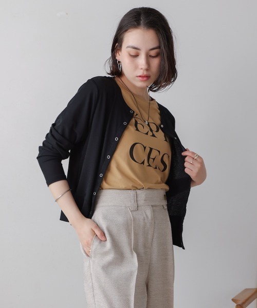 Bou Jeloud（ブージュルード）の「トラベルカーディガン（カーディガン/ボレロ・レディース・イエロー/ブラック/グレー・FREE）」の16枚目の写真