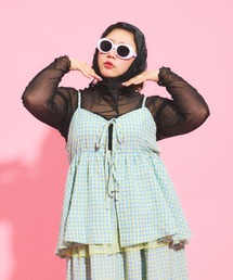 PUNYUS | 2WAYギンガムチェックキャミチュニック(キャミソール)