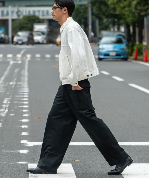 FCTY.(エフシーティーワイ)の「FCTY.ミリタリーカーゴパンツ(カーゴパンツ・メンズ・アイボリー/ブラック・MEDIUM/LARGE)」の13枚目の写真