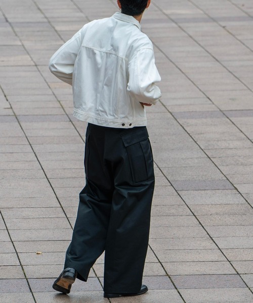FCTY.(エフシーティーワイ)の「FCTY.ミリタリーカーゴパンツ(カーゴパンツ・メンズ・アイボリー/ブラック・MEDIUM/LARGE)」の14枚目の写真