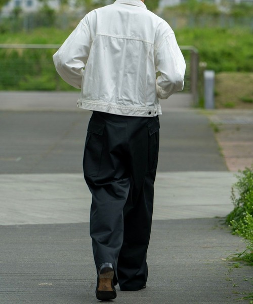 FCTY.(エフシーティーワイ)の「FCTY.ミリタリーカーゴパンツ(カーゴパンツ・メンズ・アイボリー/ブラック・MEDIUM/LARGE)」の11枚目の写真