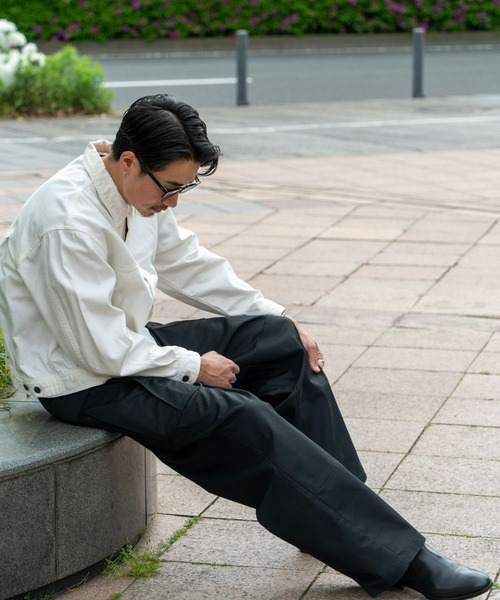 FCTY.(エフシーティーワイ)の「FCTY.ミリタリーカーゴパンツ(カーゴパンツ・メンズ・アイボリー/ブラック・MEDIUM/LARGE)」の15枚目の写真