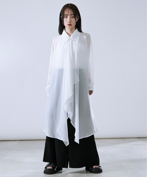 イレヘムレイヤードシアーシャツ（シャツ/ブラウス）｜Ellno Loset