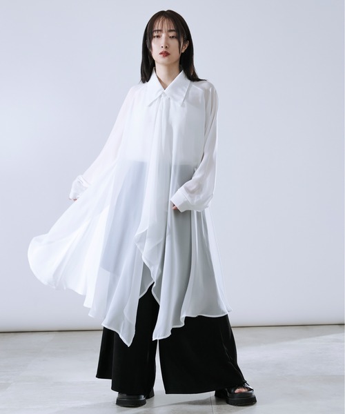 イレヘムレイヤードシアーシャツ（シャツ/ブラウス）｜Ellno Loset