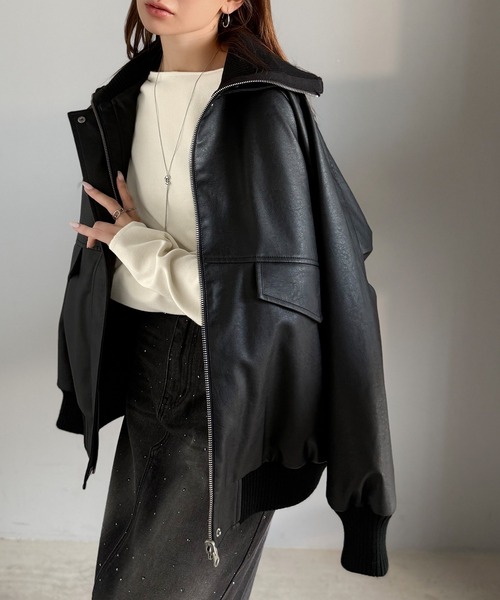 mily bilet(ミウィビレット)の「【mily bilet】甘さを添える大人の肌見せ。肩リボン使いスナップ2WAYワンオフショルカットソー(長袖)(Tシャツ/カットソー・レディース・杢グレー/ブラック/アイボリー/レッド・LARGE/MEDIUM/SMALL/X-LARGE)」の11枚目の写真