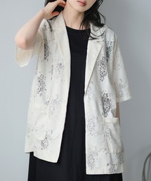 itto...（イット）の「レースハーフスリーブジャケット（テーラードジャケット）」