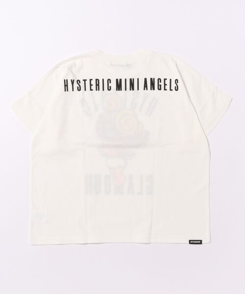 HYSTERIC MINI(ヒステリックミニ)の「ANGEL MINI フレンチスリーブ 半袖Tシャツ(Tシャツ/カットソー・キッズ・ホワイト/ブラック・110/100/120)」の3枚目の写真