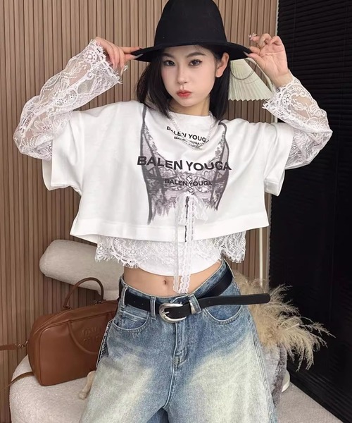 【GEMINI】レースTシャツ GEMINI】レースTシャツ（Tシャツ/カットソー）｜Whim Gazette