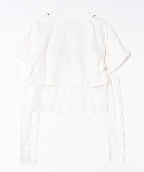 FRAME ★ レーススリーブ Tシャツ 10-193381-0.jpg
