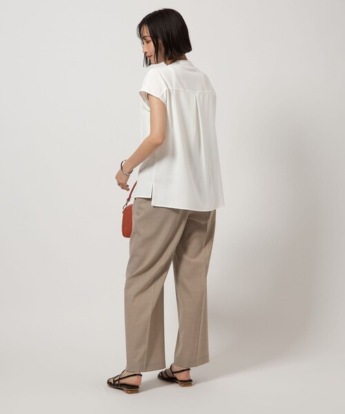 ブラウス シャツ ピコピンタック フレンチスリーブ ブラウス レディース UNITED ARROWS green label relaxing｜ピコピンタック フレンチ