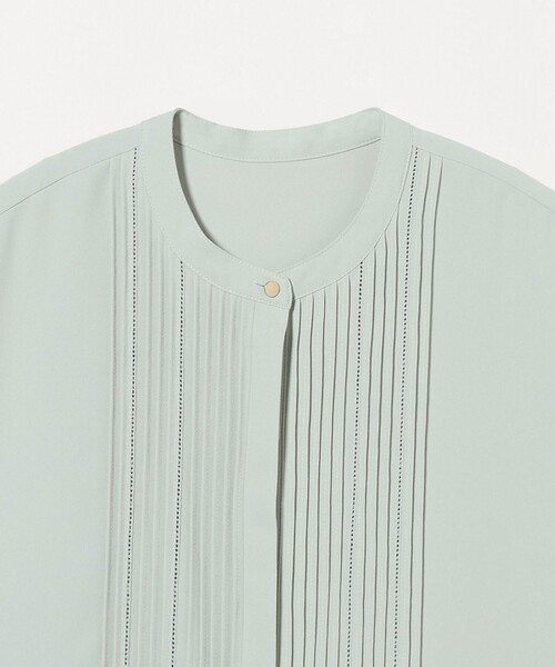 【24SS】green label relaxing洗えるピコピンタックブラウス 24SS】green label relaxing洗えるピコピンタックブラウス green