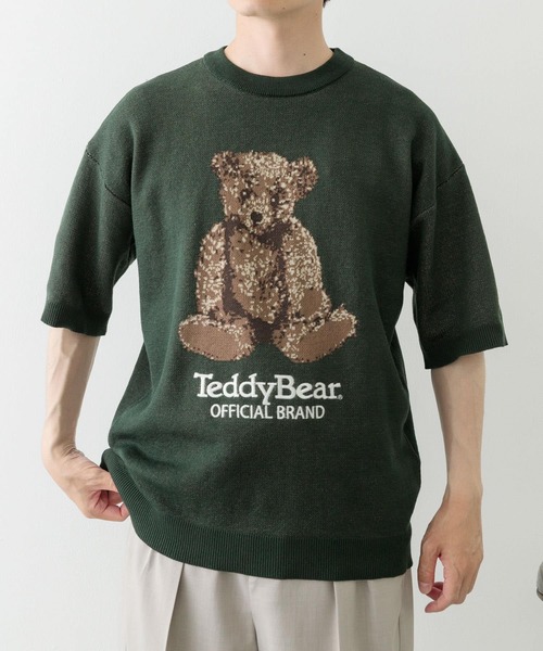 ITEMS URBANRESEARCH(アイテムズ アーバンリサーチ)の「Teddy Bear クルーネックサマーニット(ニット/セーター・メンズ・ベージュ/ネイビー/グリーン・MEDIUM/LARGE)」の7枚目の写真