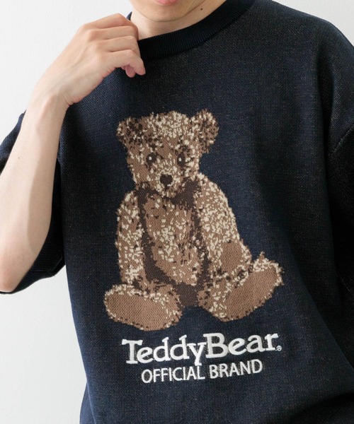 ITEMS URBANRESEARCH(アイテムズ アーバンリサーチ)の「Teddy Bear クルーネックサマーニット(ニット/セーター・メンズ・ベージュ/ネイビー/グリーン・MEDIUM/LARGE)」の12枚目の写真