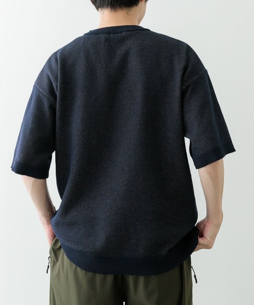 ITEMS URBANRESEARCH(アイテムズ アーバンリサーチ)の「Teddy Bear クルーネックサマーニット(ニット/セーター・メンズ・ベージュ/ネイビー/グリーン・MEDIUM/LARGE)」の15枚目の写真